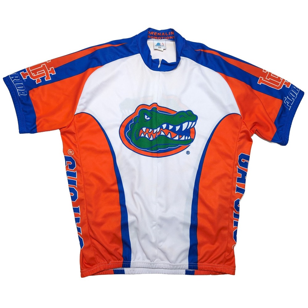 ADRENALINE PROMOTIONS Cycling Jersey Mens XXL Orange Florida Gators Good Logo